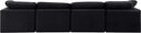 Indulge - Velvet 4 Seat Modular Sofa - Meridian Furniture - Stationary Sectionals - Elite Enclave Home