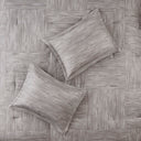 Walter - King 7 Piece Printed Comforter Set - Gray