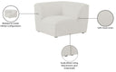Miramar - Corner Chair - Meridian Furniture - Corners - Elite Enclave Home