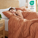 Gigi - Full/Queen Comforter Mini Set - Terracotta