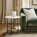 Beaumont - End Table - White / Natural - Madison Park - End Tables - Elite Enclave Home