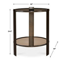 Hanson - Side Table - Bronze & Dark Glass
