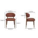 Ellie - Dining Chair - Rust - Moe's Home Collection - Side Chairs - Elite Enclave Home