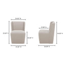 Cormac - Rolling Dining Chair - Warm Sand - Moe's Home Collection - Side Chairs - Elite Enclave Home