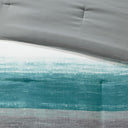 Saben - King Complete Comforter And Sheet Set - Aqua