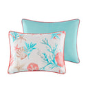 Pebble Beach - King 6 Piece Duvet Cover Set - Coral