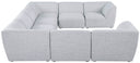 Miramar - 8 Piece Modular Sectional - Meridian Furniture - Stationary Sectionals - Elite Enclave Home