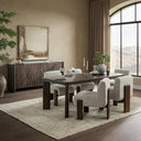 Ledro - Dining Table - Dark Brown - Classic Home - Dining Tables - Elite Enclave Home