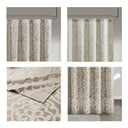 Odette - Shower Curtain - Tan - Madison Park - Shower Curtains - Elite Enclave Home