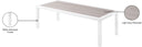 Nizuc - Outdoor Patio Coffee Table - Meridian Furniture - Coffee Tables- Elite Enclave Home