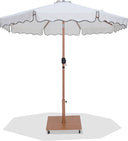 Amalfi - Aluminum Patio Umbrella - Light Brown Base / Light Brown Pole