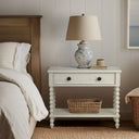 Beckett - Large Nightstand - Antique Cream - Madison Park Signature - Accent Nightstands - Elite Enclave Home
