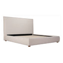 Luzon - King Bed Tall Headboard - Wheat - Moe's Home Collection - Upholstered Beds - Elite Enclave Home