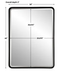 Crofton - Large Mirror - Black