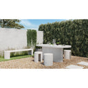 Lyon - Outdoor Stool - White - Moe's Home Collection - Bar Height (28" - 30") - Elite Enclave Home