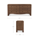 Mabel - 6 Drawer Dresser - Dark Brown - Moe's Home Collection - Dressers - Elite Enclave Home
