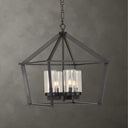 Evanston - 4 Light Indoor-Outdoor Pendant - Black