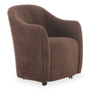 Drava - Rolling Dining Chair - Dark Brown - Moe's Home Collection - Arm Chairs - Elite Enclave Home