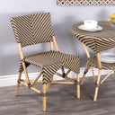 Faux Rattan Dining Chair - Brown