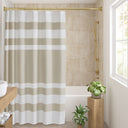 Spa Waffle - 78" Shower Curtain With 3M Treatment - Taupe - Madison Park - Shower Curtains - Elite Enclave Home