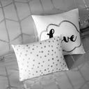 Raina - King Metallic Printed Comforter Set - Gray / Silver