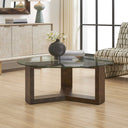 Ignis - Round Glass Coffee Table - Brown / Woodtone - Uttermost - Coffee Tables - Elite Enclave Home