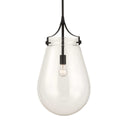 Dewdrop - 1 Light Glass Shade Pendant - Black - Uttermost - Pendant Lighting- Elite Enclave Home
