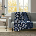 Heated Ogee - Throw - Indigo