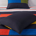 Morris - Twin Stripe Printed Quilt Set - Multi
