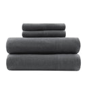 Cotton Blend Jersey Knit - Queen All Season Sheet Set - Dark Gray