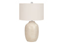Ceramic Urn Table Lamp With Drum Shade - Cream - HomeRoots - Table Lamps - Elite Enclave Home