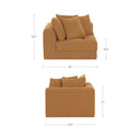 Davie - Right Arm Facing Chair - Golden Yellow - Moe's Home Collection - Corners - Elite Enclave Home