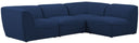 Miramar - 4 Piece Modular Sectional - Meridian Furniture - Stationary Sectionals - Elite Enclave Home