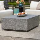 Hesston - Outdoor Concrete Coffee Table - Brown / Gray