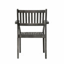 Distressed Stacking Armchairs (Set of 2) - Dark Gray
