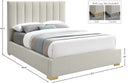 Pierce - Bed - Meridian Furniture - Upholstered Beds - Elite Enclave Home