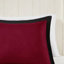 Larkspur - Full/Queen 3M Scotchgard Diamond Quilting Reversible Down Alternative Comforter Set - Red/Black - Madison Park Essentials - Comforters & Sets - Elite Enclave Home