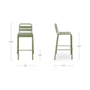 Kade - Outdoor Bar Stool (Set of 2) - Green - Moe's Home Collection - Chair Sets - Elite Enclave Home