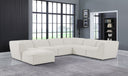 Miramar - 7 Piece Modular Sectional - Meridian Furniture - Stationary Sectionals - Elite Enclave Home