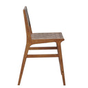 Oslo - Faux Leather Woven Counter Stool 24"H - Brown
