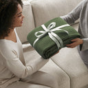 Waffle Weave - Full/Queen Cotton Blanket - Olive Green - Madison Park - Blankets - Elite Enclave Home