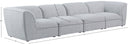 Miramar - 4 Seat Modular Sofa - Meridian Furniture - Stationary Sectionals - Elite Enclave Home