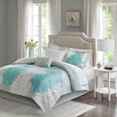 Maible - Twin Complete Comforter And Sheet Set - Aqua