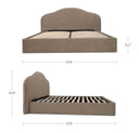 Maggie - King Storage Bed - Taupe - Moe's Home Collection - Storage Beds - Elite Enclave Home