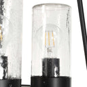 Edgecomb - 4 Light Indoor-Outdoor Pendant - Black / Gray