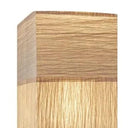 Column Floor Lamp With White Rectangular Shade - Natural - HomeRoots - Floor Lamps - Elite Enclave Home