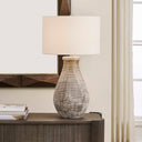 Dorothea - Textured Table Lamp - Brown / Gray - Uttermost - Table Lamps - Elite Enclave Home