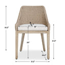 Paloma - Outdoor Wicker Dining Chair - Gray