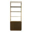 Elliot - Bookshelf - Brown Oak - Moe's Home Collection - Etageres - Elite Enclave Home