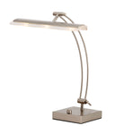 Metal Bankers Lamp - Silver